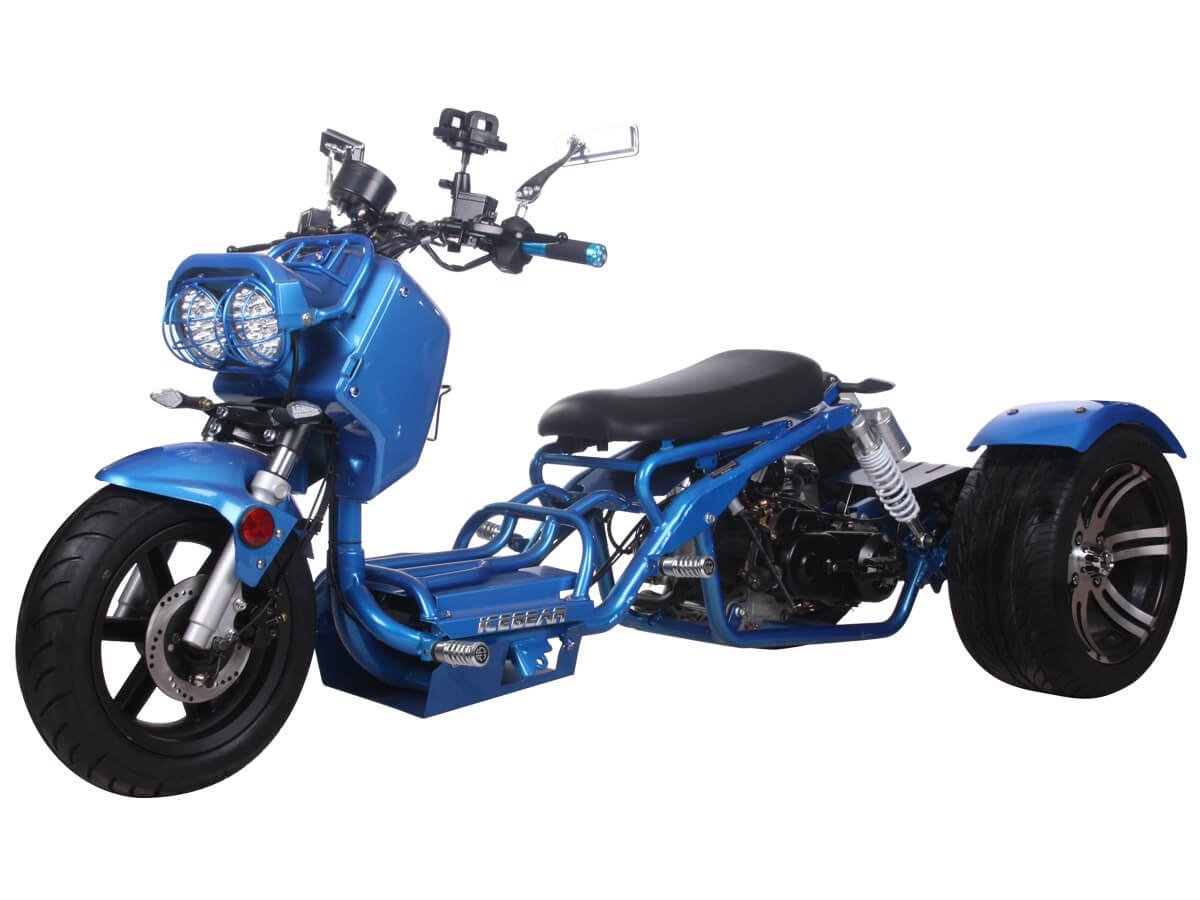 Ice Bear Maddog (PST50-19N) 50cc Trike, Automatic, 4-Stroke Air-Cooled Engine, 22” Seat Height - Image 2