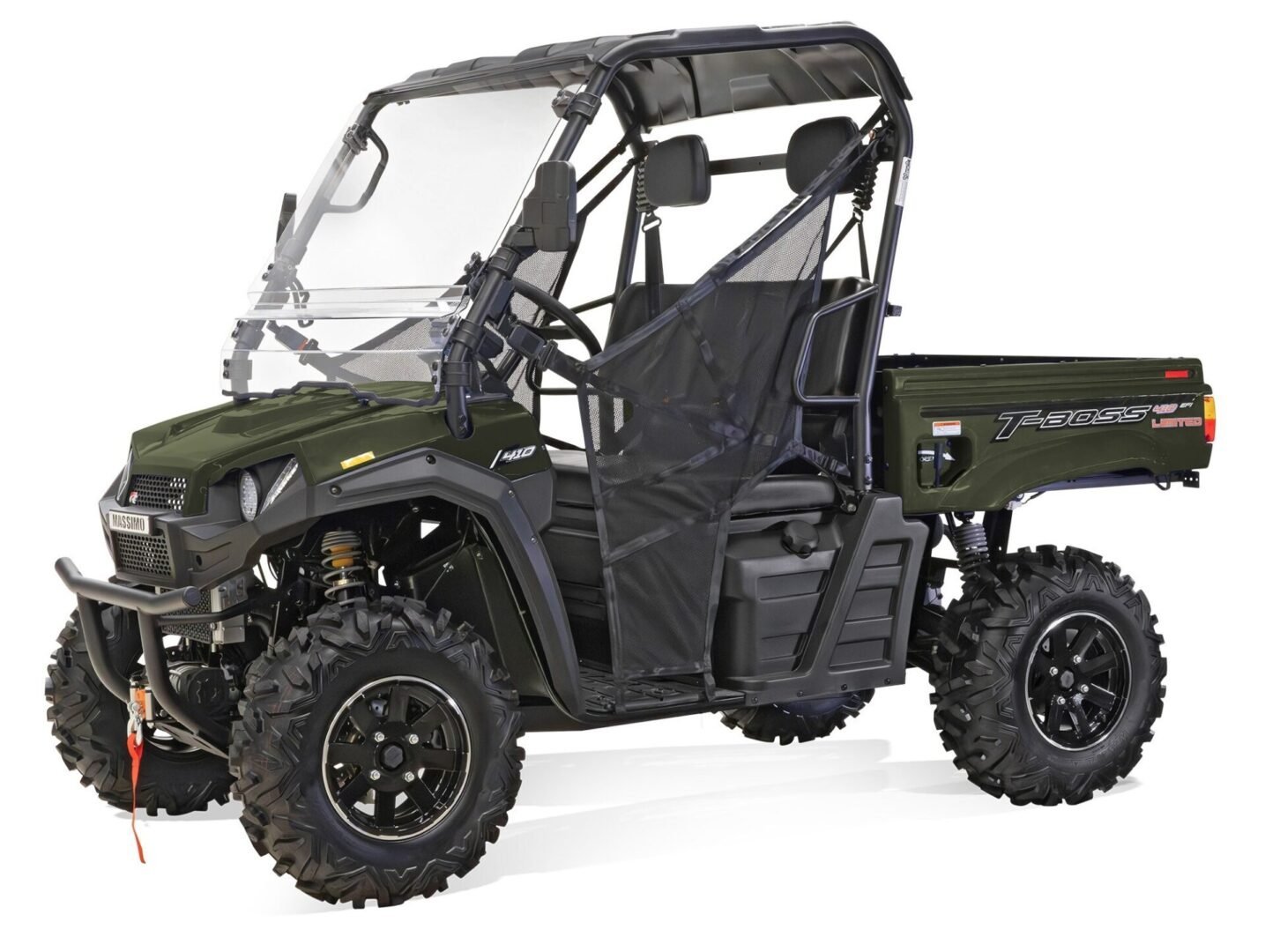 Massimo T-BOSS 410 EFI UTV, 4-Stroke Single Cylinder, Liquid-Cooled SOHC Engine with Dump Bed