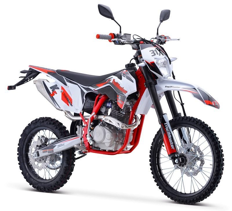 Trailmaster TM31X 250 Dirt Bike, 5 Speed Manual, Side View Mirrors, LED Headlight, Electric and kick start - Image 2