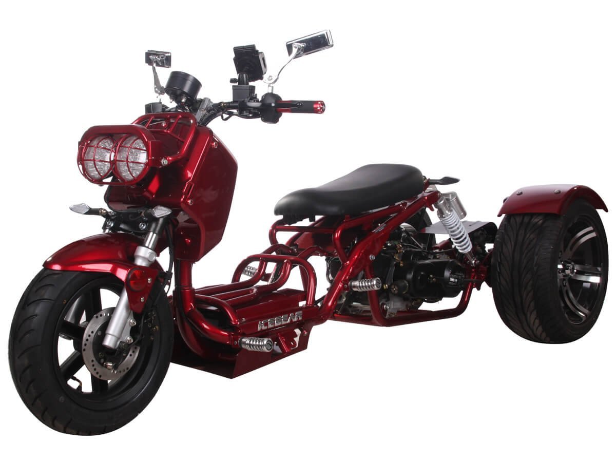 Ice Bear Maddog (PST50-19N) 50cc Trike, Automatic, 4-Stroke Air-Cooled Engine, 22” Seat Height - Image 3