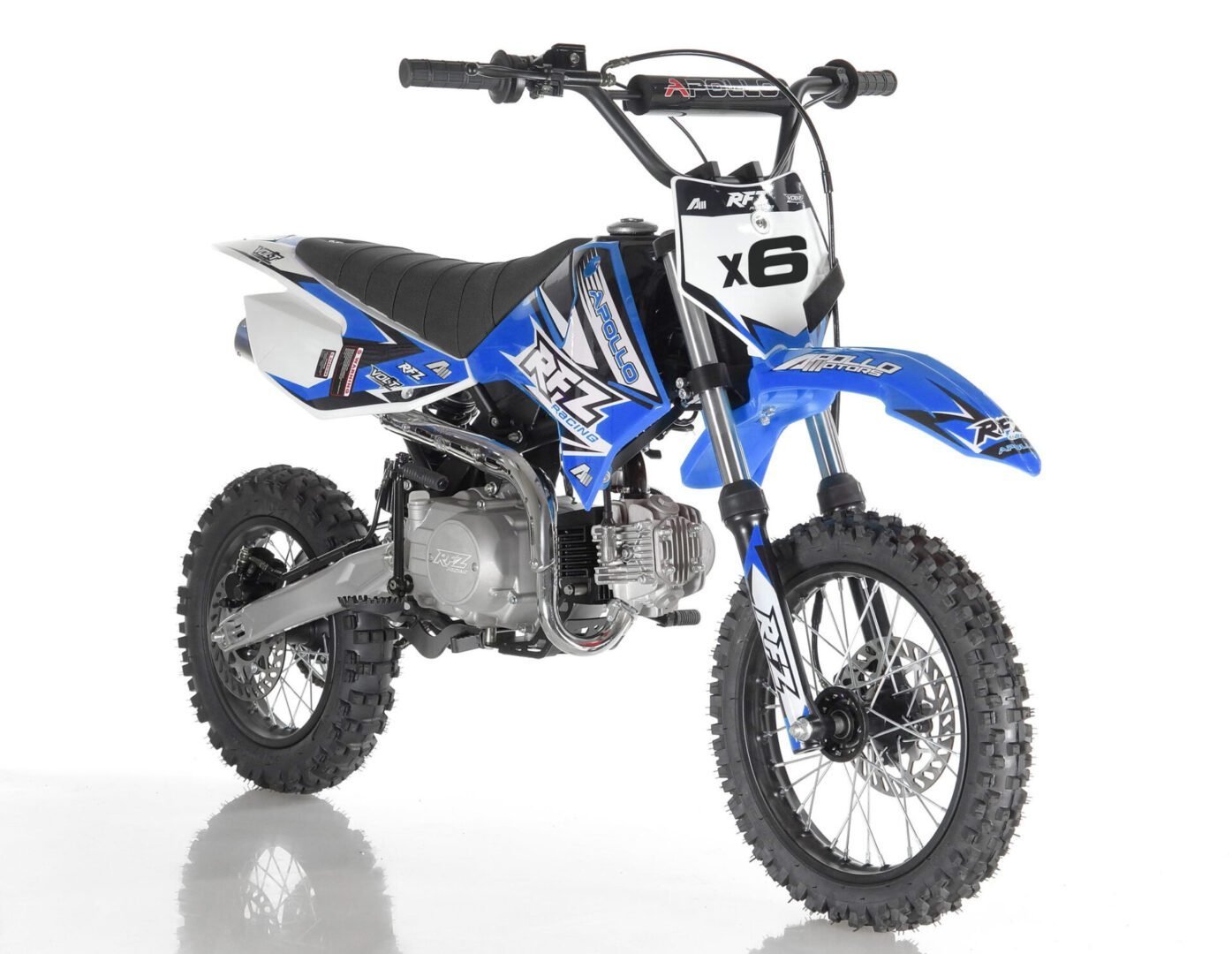 Apollo RFZ DB-X6 125cc Dirt Bike, Fully Automatic, 4-Stroke Air-Cooled Engine, Kick Start - Image 2