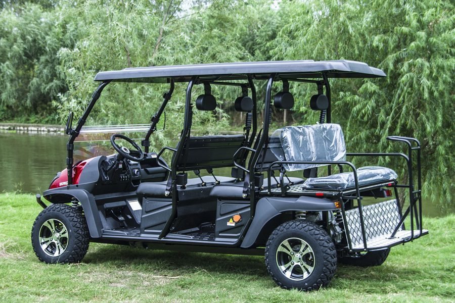 Trailmaster Taurus 80ED GV 6-Seater Golf Kart, 72V, Steering Wheel, Extended Roof - Image 24