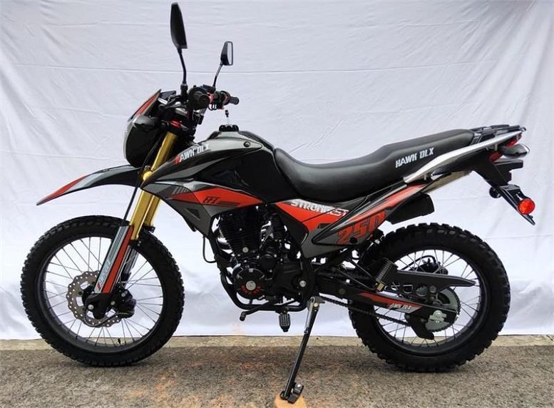 HAWK DLX 250cc Enduro/Dual Sport Dirt Bike, Fuel-Injected 5-Speed, 4-Stroke, LED Lights, Electric/Kick Start - Image 4
