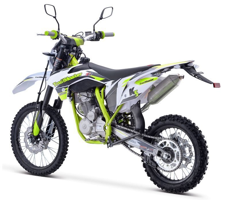 Trailmaster TM31X 250 Dirt Bike, 5 Speed Manual, Side View Mirrors, LED Headlight, Electric and kick start - Image 5