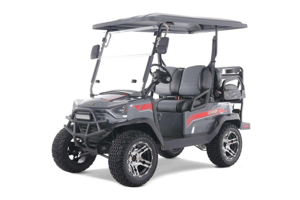 Tao Motor Champ Electric Golf Cart, Large Colorful TFT Display, 48V AC 5KW KDS Motor